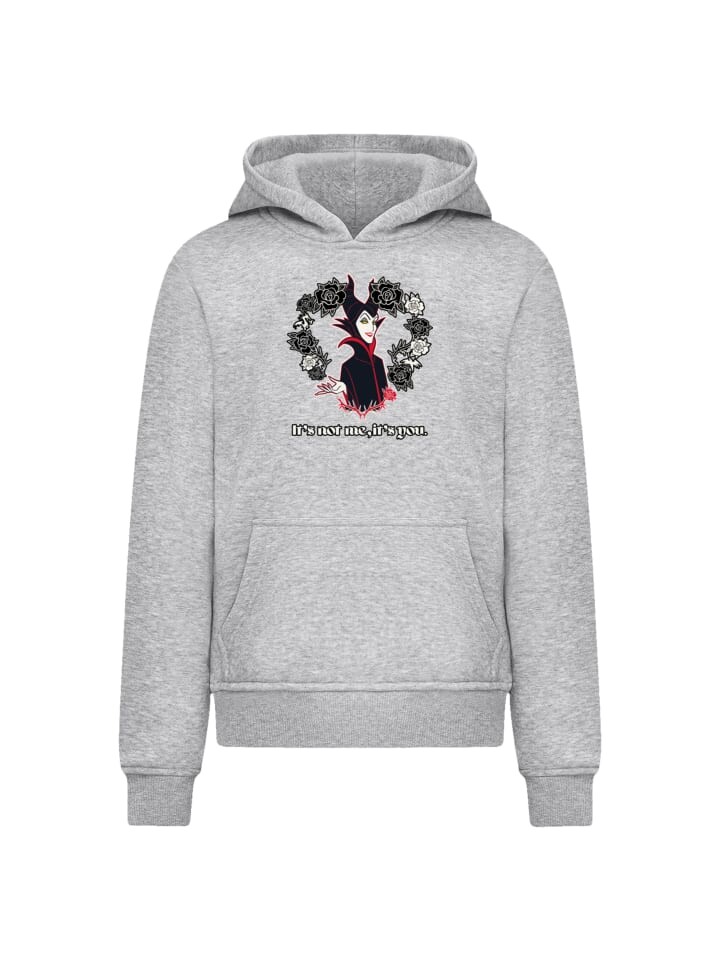 

Пуловер F4NT4STIC Hoodie Disney Bösewichte Maleficent Its Not Me, пятнистый серый