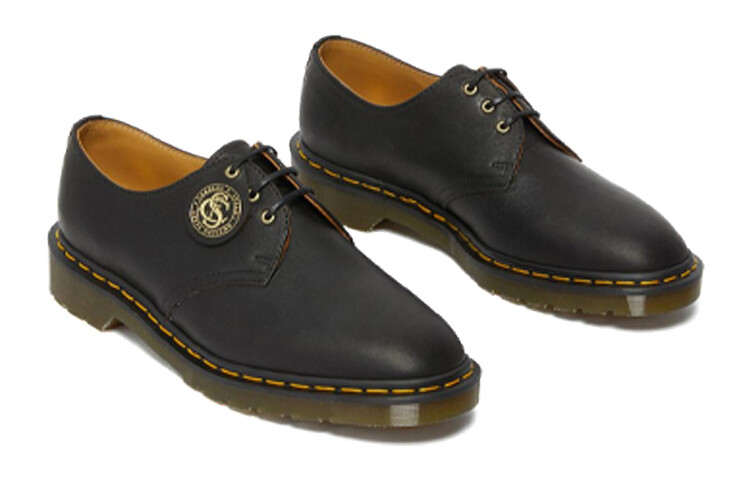 Полуботинки Dr.Martens 1461 Leather Lace Up Shoes 'Black' — фото 3