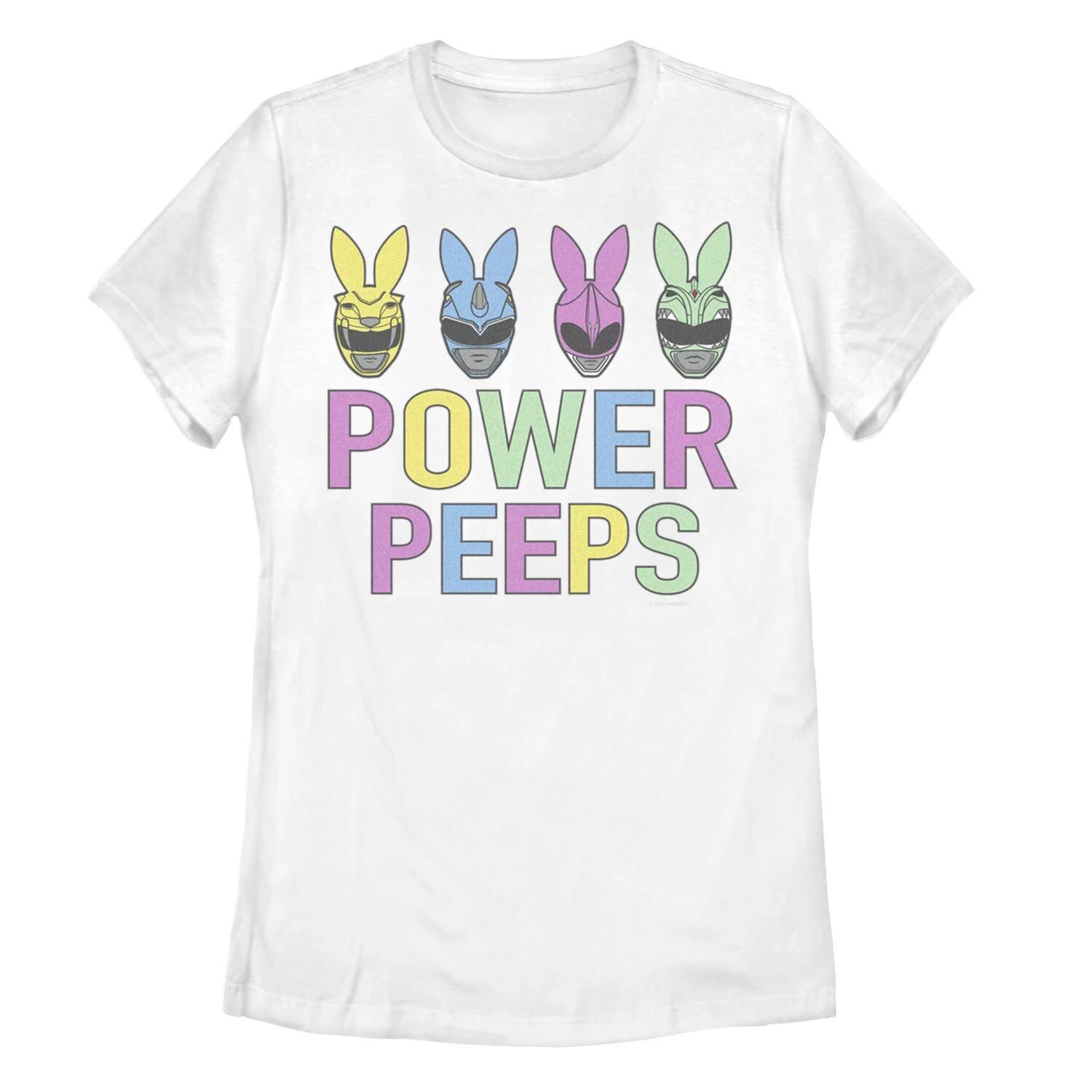 

Футболка для юниоров Power Rangers Power Peeps Bunny Helmets Licensed Character