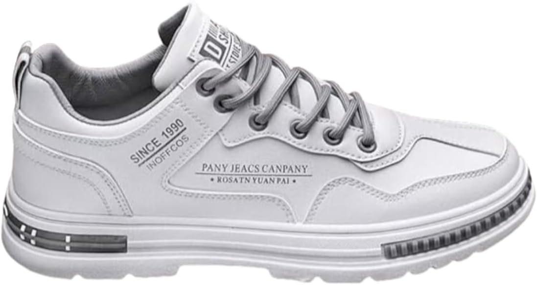 

Мужские дышащие кроссовки с противоскользящей подошвой, мягкой подошвой, в корейском стиле, повседневные спортивные, для тренажерного зала, прогулок и бега Lexamen, белый