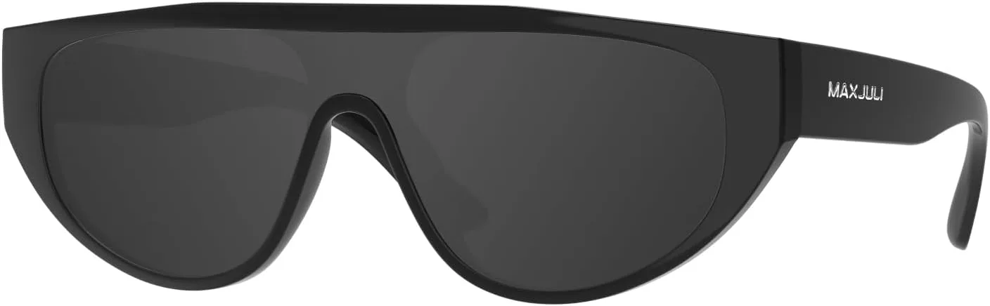 

Поляризованные солнцезащитные очки MAXJULI для женщин и мужчин, модные, винтажные, ретро, ​​квадратные, в стиле Y2K, защита UV400, модель 8240, Black/Grey