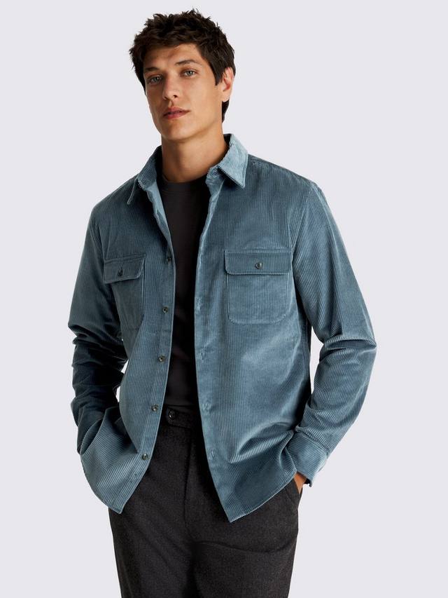 

Велюровая рубашка Corduroy Moss, Teal