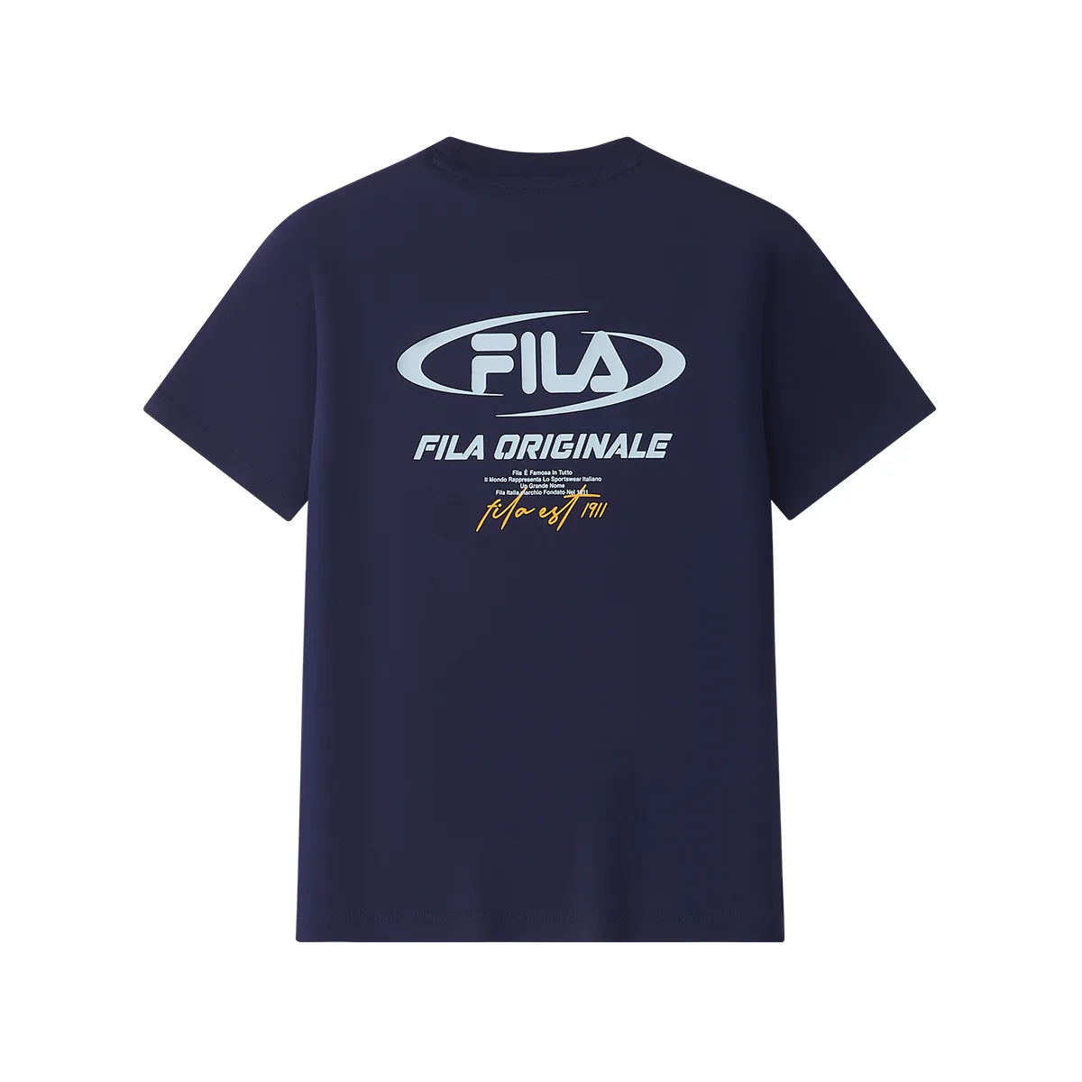 FILA KIDS Детская футболка с коротким рукавом Night Black Blue — фото 3