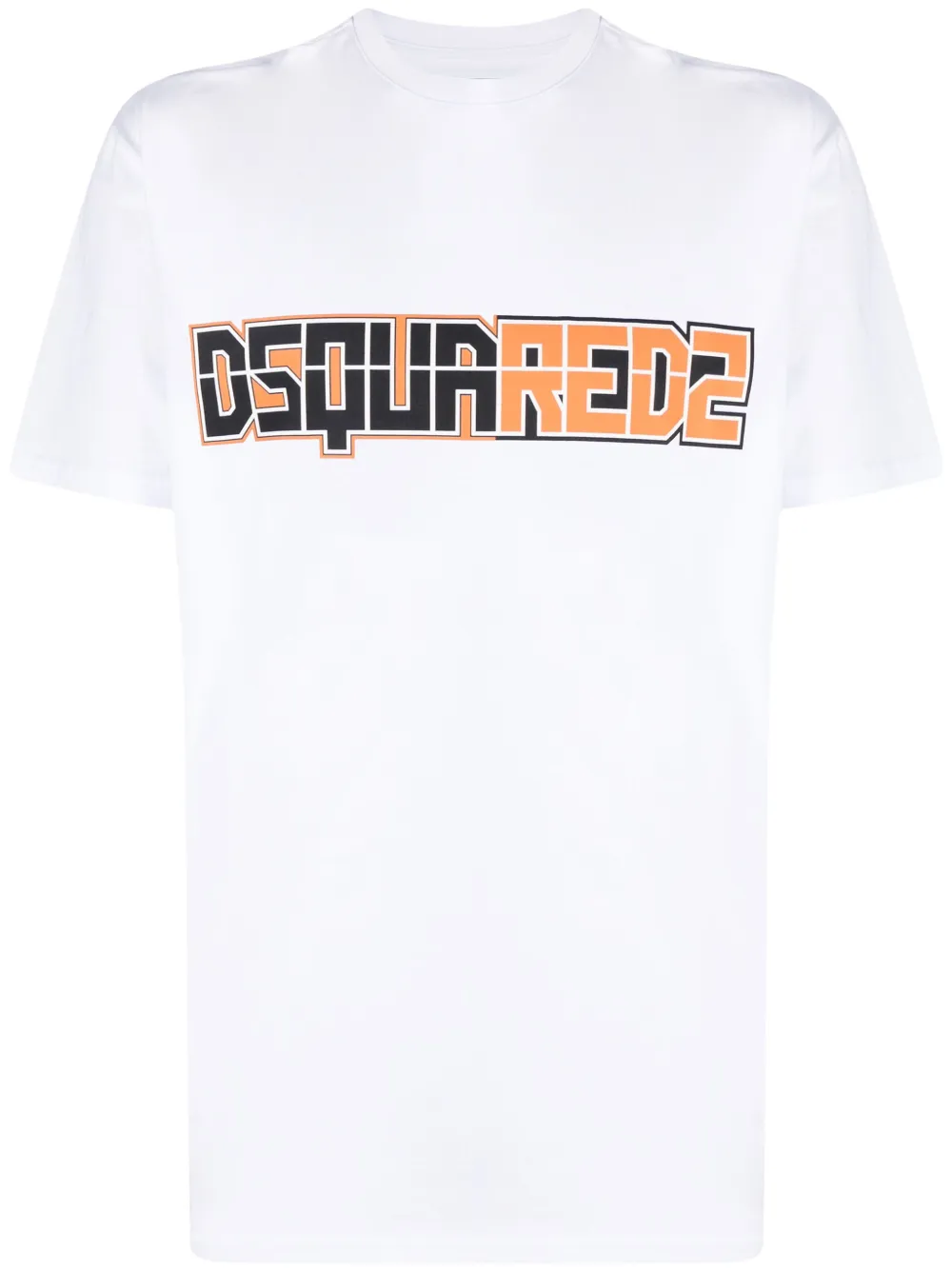 

Хлопковая футболка с логотипом DSQUARED2, белый