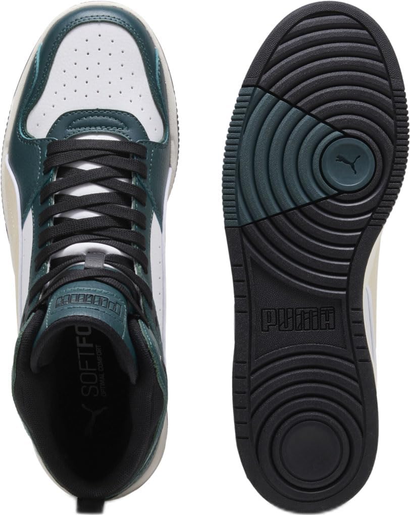 Мужские кроссовки Rbd Break Mid Puma, белый/зеленый — фото 2