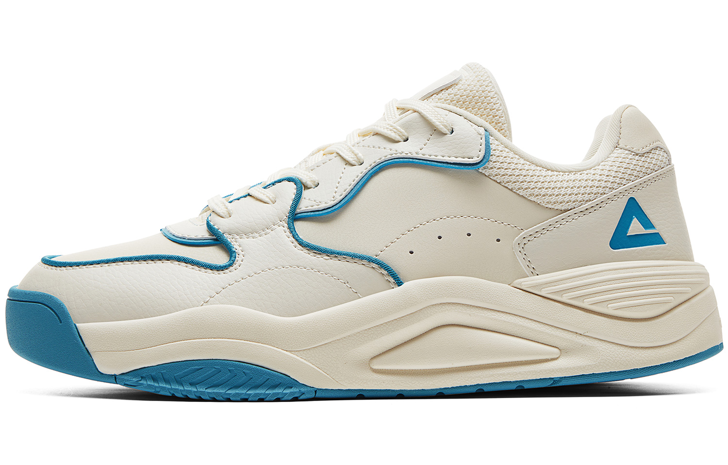 

PEAK Кроссовки Taichi Strolling Cushioning Coverage Support Breathable low top для скейтбординга мужские, бежево-голубые