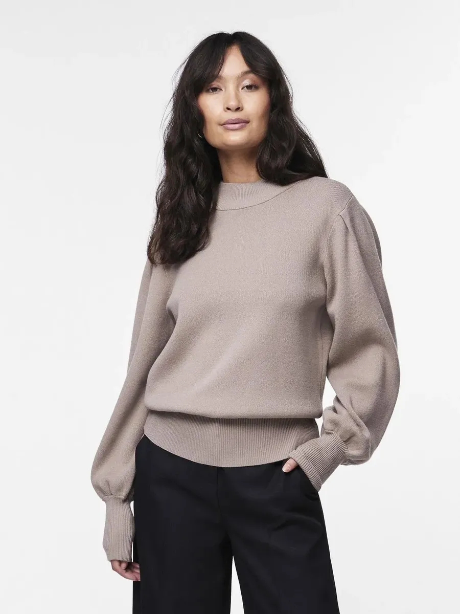 

Y.A.S вязаный свитер "YASFONNY LS KNIT PULLOVER S. NOOS", цвет Fungi