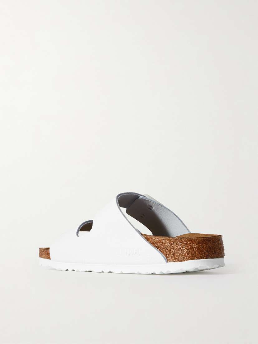 Сандалии Arizona из текстурированной кожи Birkenstock, белый — фото 3