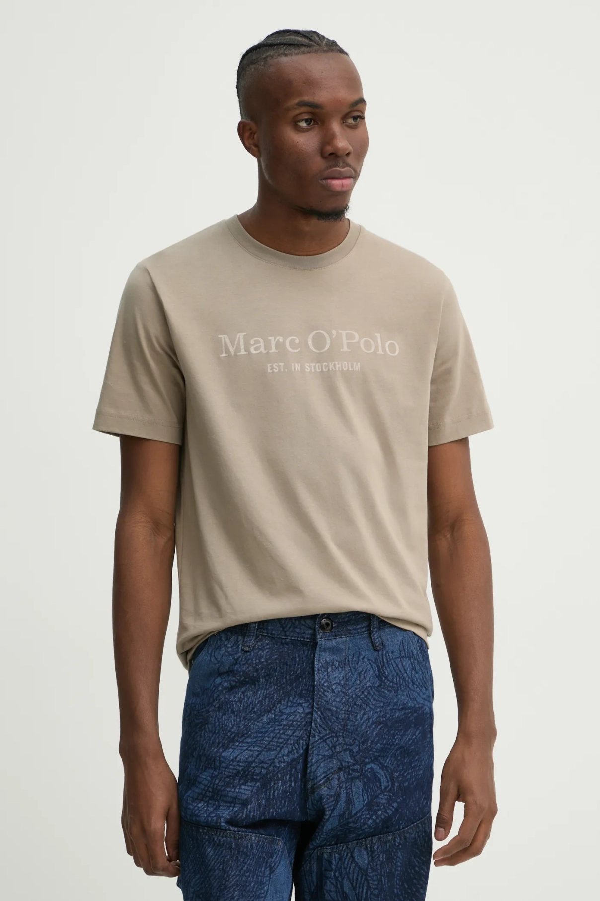 

Хлопковая футболка Marc O'Polo, бежевый