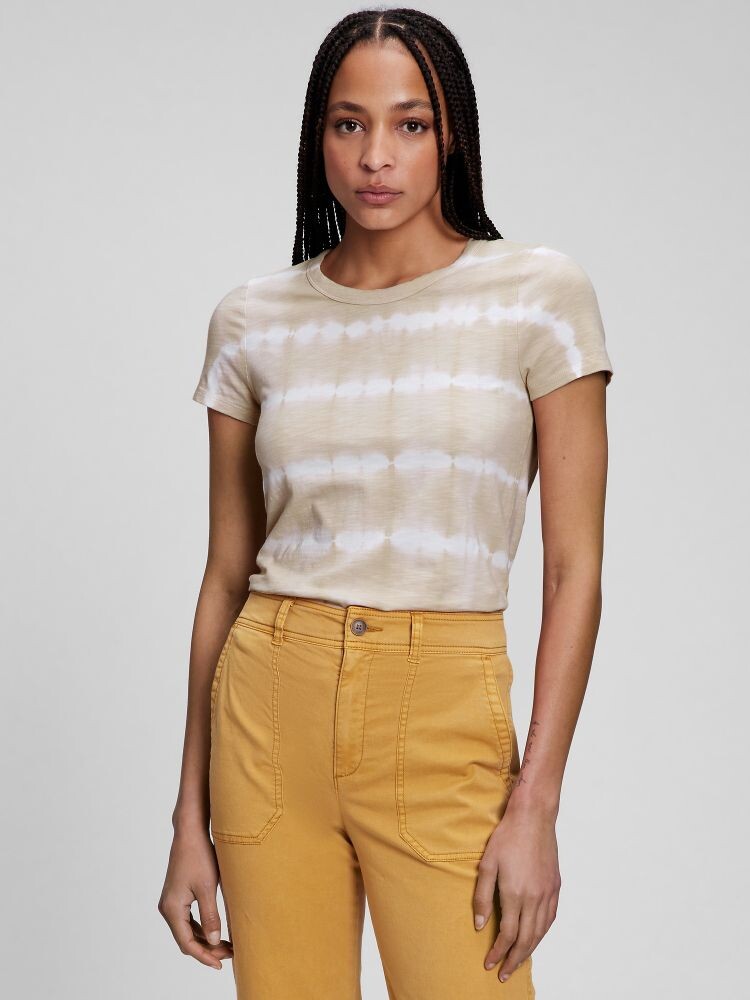 

Футболка из бамбукового хлопка Gap, бежевый