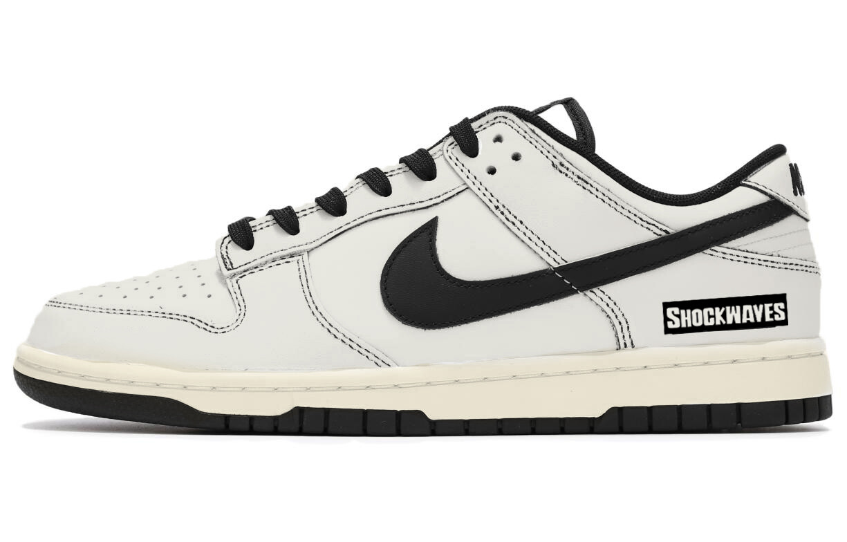 Кроссовки Nike Dunk Skateboarding Shoes Unisex Low-top Black/white, белый