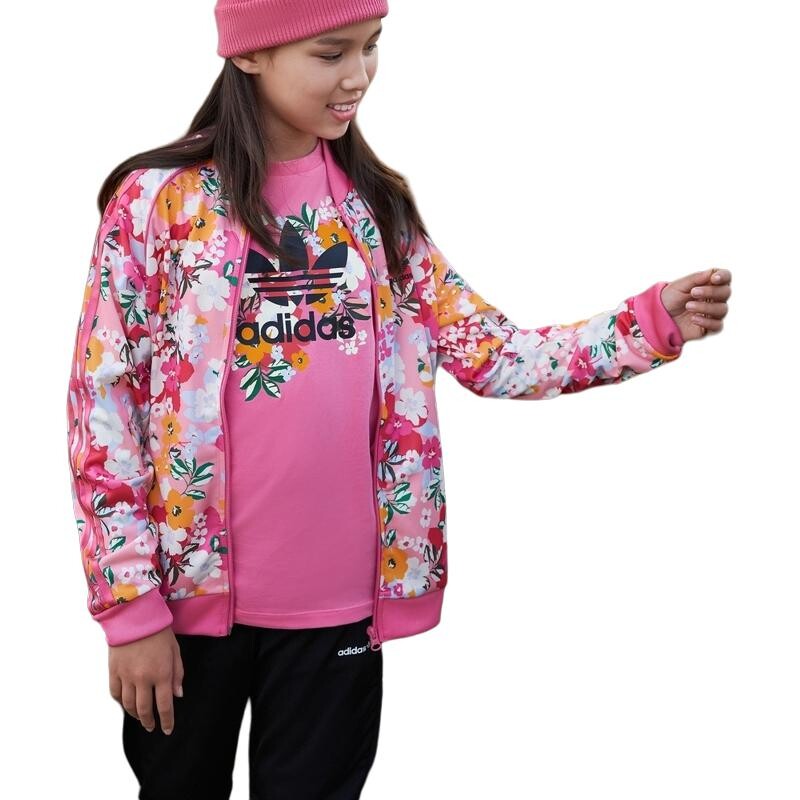 Детская куртка Adidas Originals, цвет   Pink — фото 4