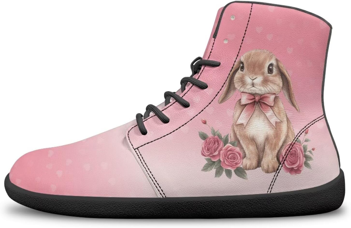 

Кроссовки ко Дню святого Валентина для женщин и мужчин, беговые туфли с широкой носочной частью, обувь с заземлением Bychecar, Bunny Rose