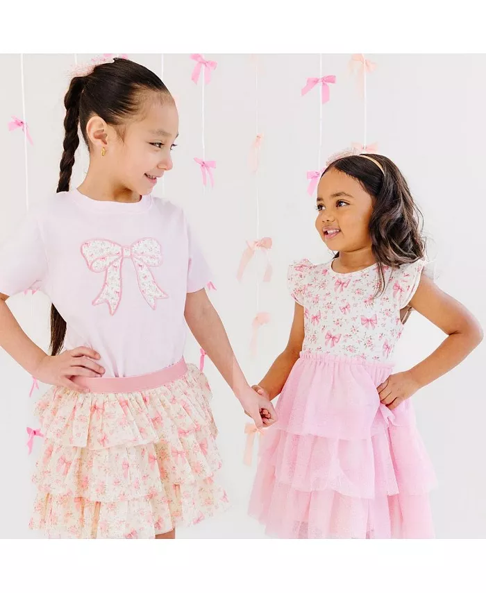 Юбка-пачка с цветочным принтом для девочек Little and Big Girls Ditsy Floral Petal Tutu Skirt Sweet Wink, мультиколор — фото 3