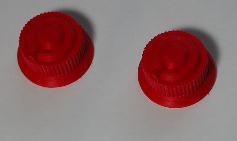 

Электрогитара Flying Saucer Knobs - 2 - Fits RickenBacker and 1/4" solid shaft 3/8 long Pots 3D Printed GeorgeBoards Red