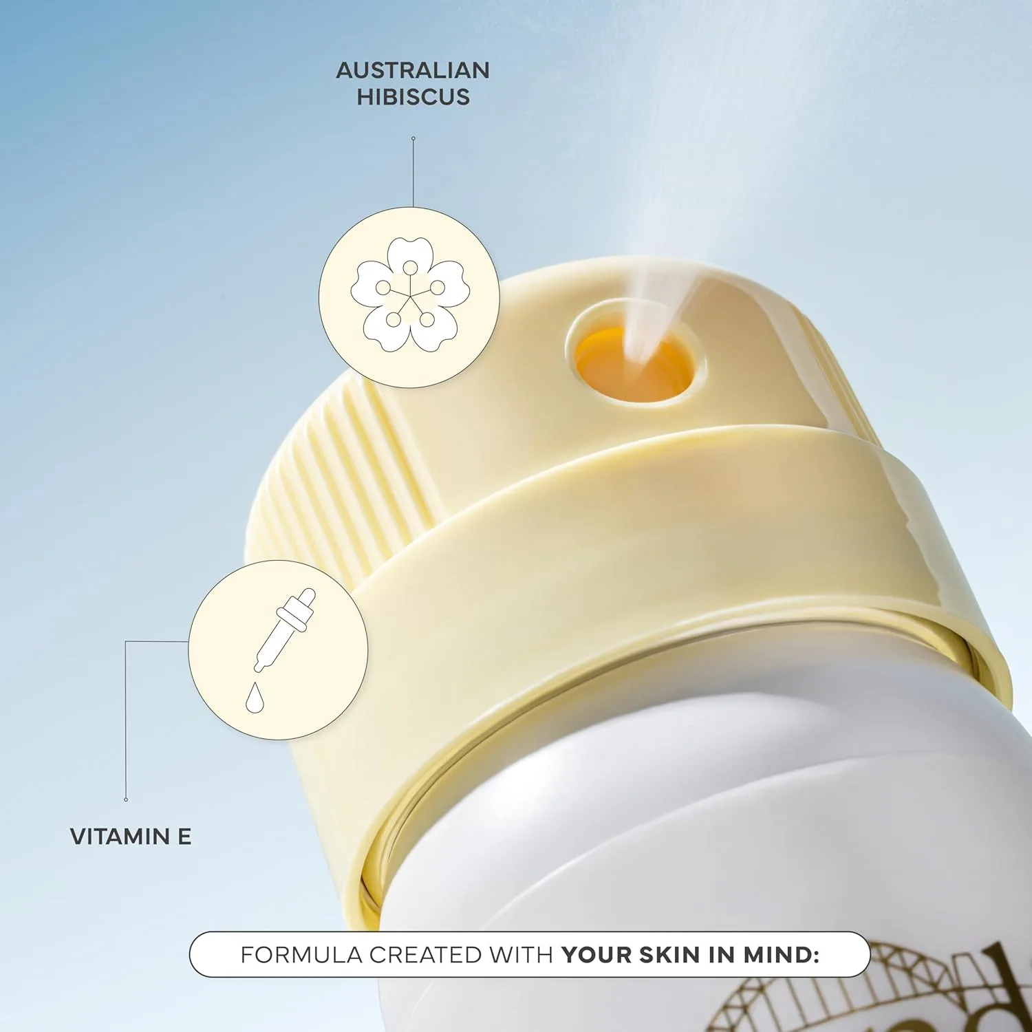 Спрей для лица Bondi Sands Sunny Spritz SPF 60, питательный и увлажняющий солнцезащитный крем широкого спектра действия, без масел, одобрен дерматологами, водостойкий, 2,11 унции. — фото 3