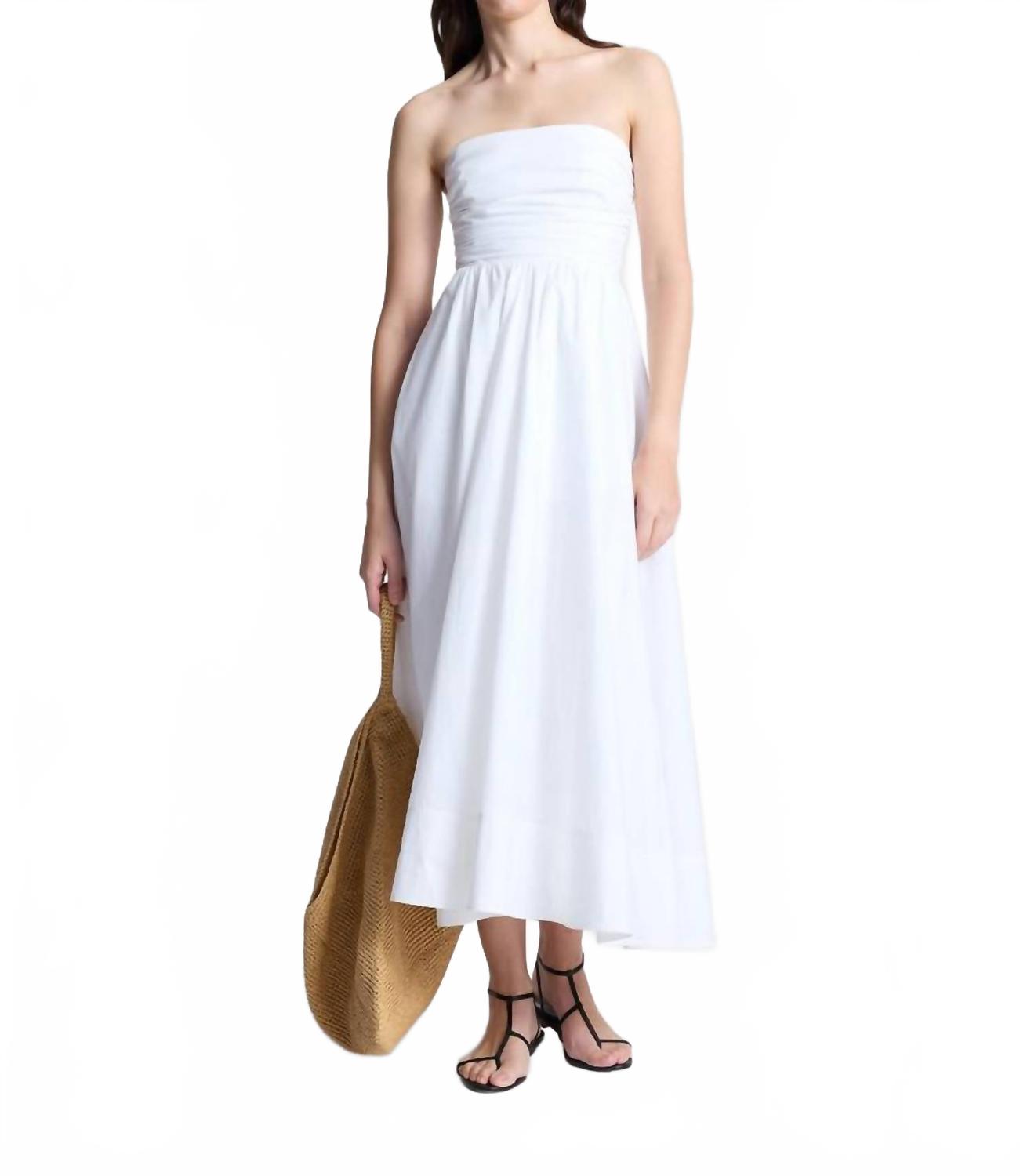 

Тейт бесшовное миди-платье в белом цвете A.L.C.