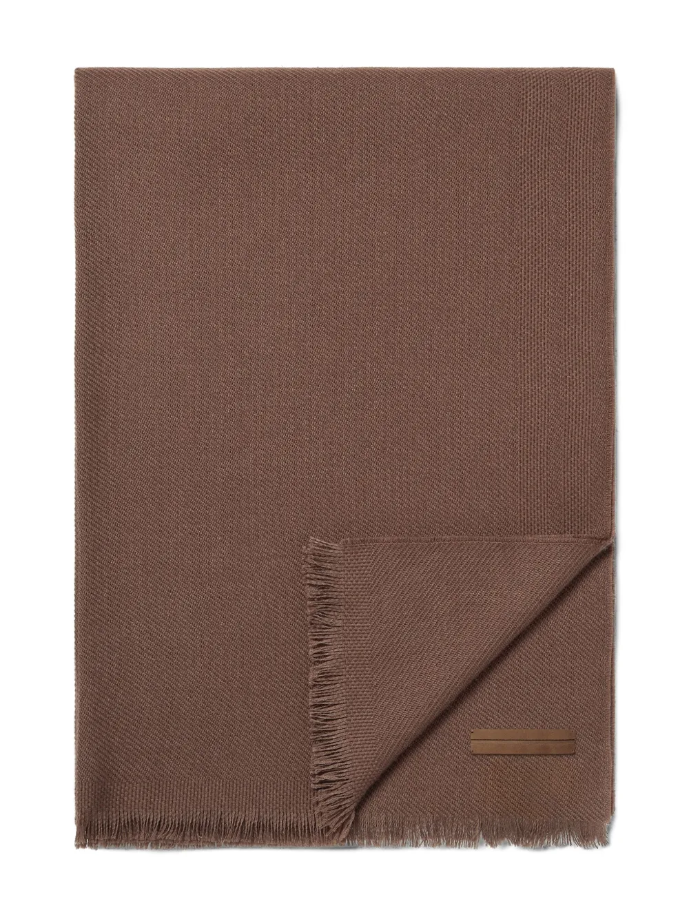 

Кашемировый шарф Zegna, коричневый
