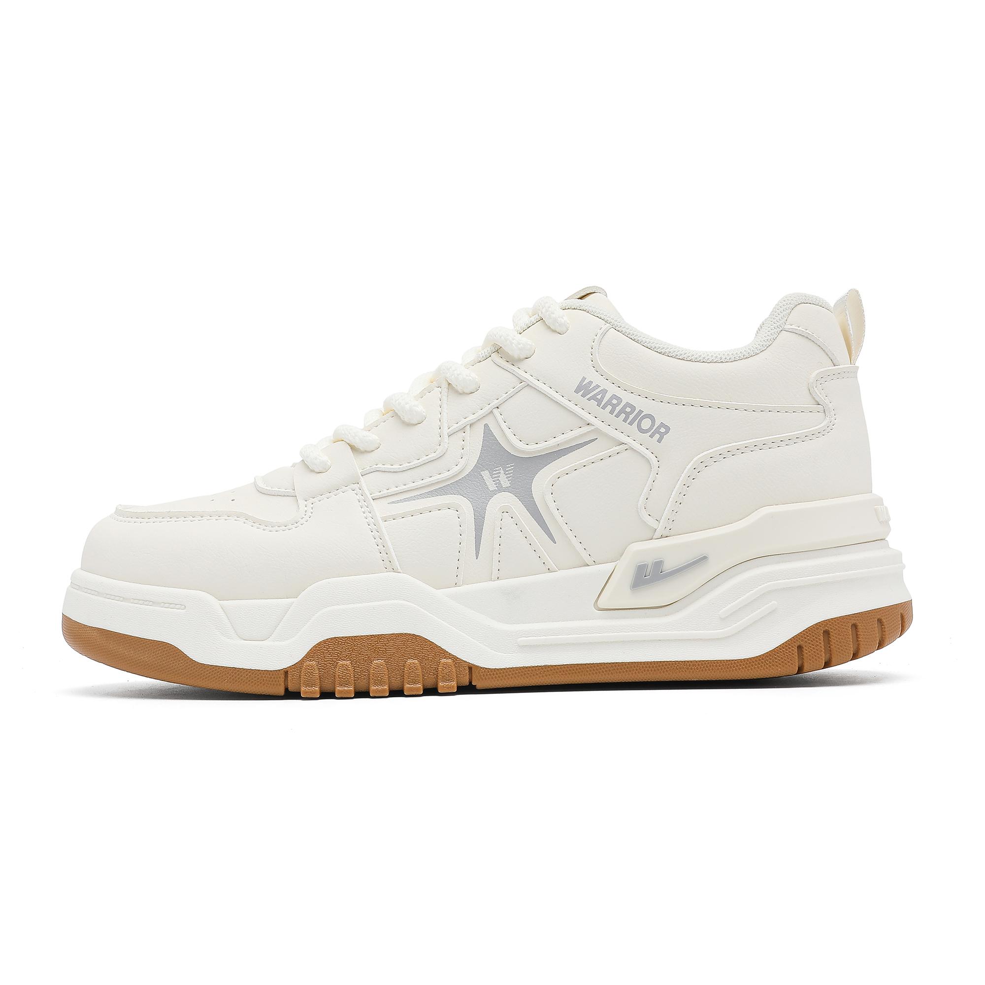 

Кроссовки мужские низкие для скейтбординга из искусственной кожи WARRIOR, бежевый