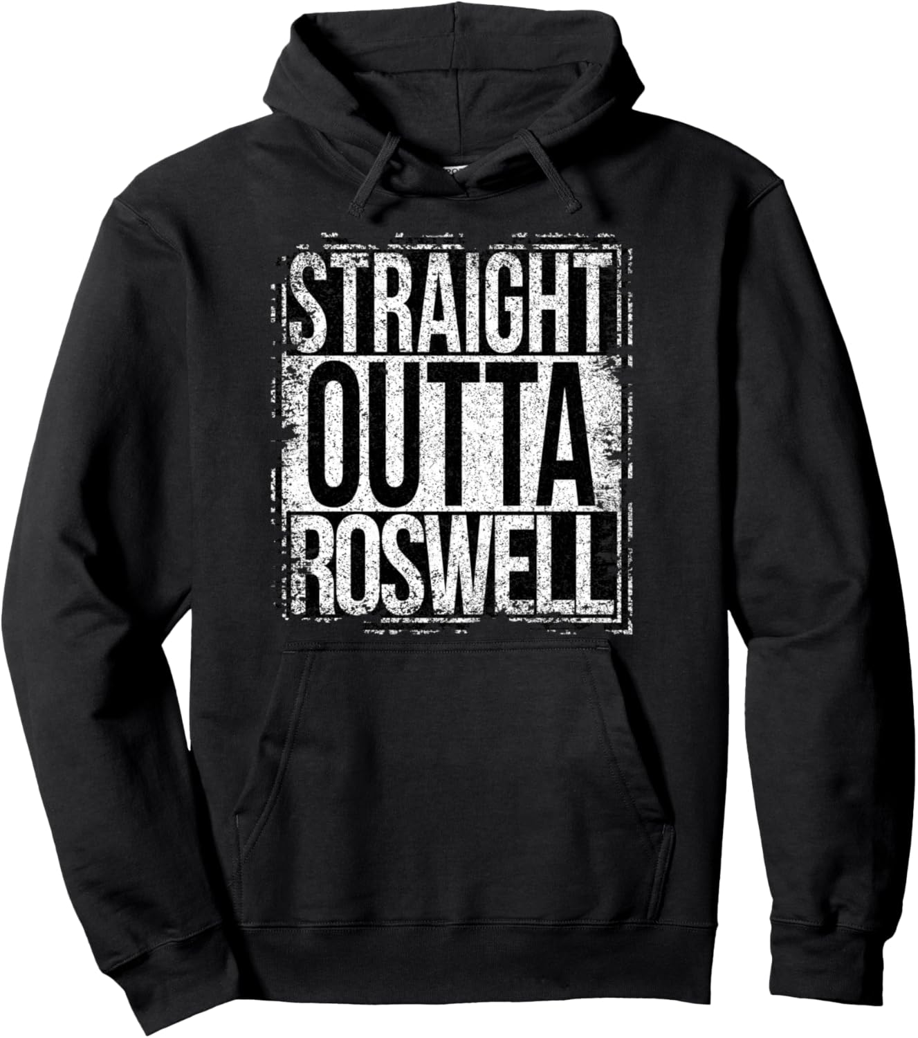 

Худи Straight Outta Roswell в стиле гранж Straight Outta Words, черный