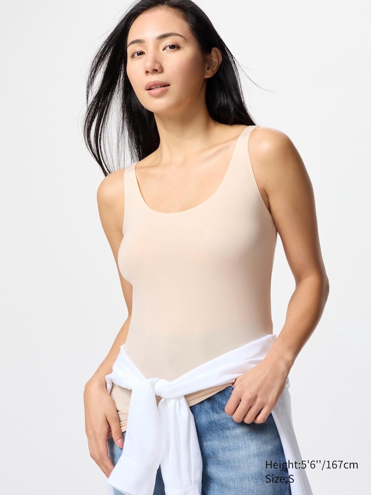 

Майка женская Airism Uniqlo, цвет 31 бежевый