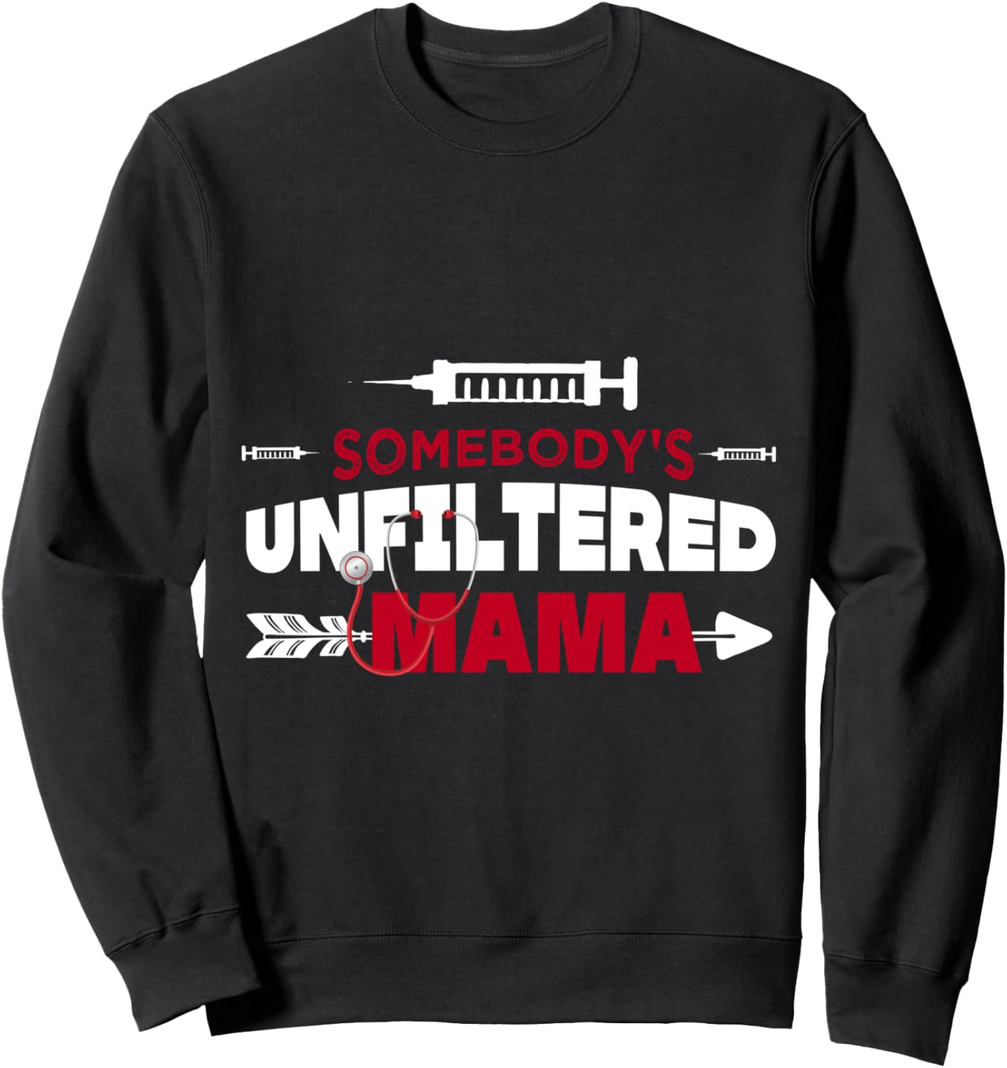 

Забавная толстовка «Чья-то нефильтрованная мама» ко Дню матери Funny Somebody'S Unfiltered Mama Mothers Day Tee, черный