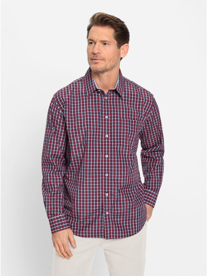 

Рубашка с длинными рукавами в темно-красную клетку WITT WEIDEN
