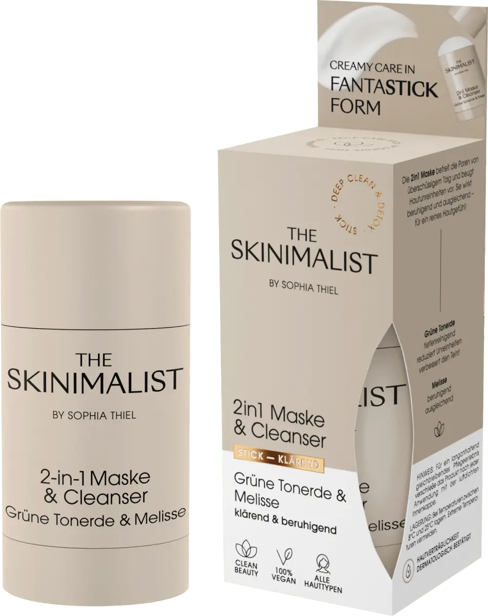 

Маска для лица и усилитель Cleanser 2in1 стик осветляющий 30г The Skinimalist