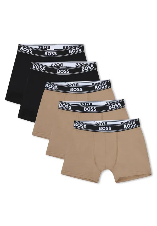 Трусы 5 pack Boss Kidswear, черный/бежевый