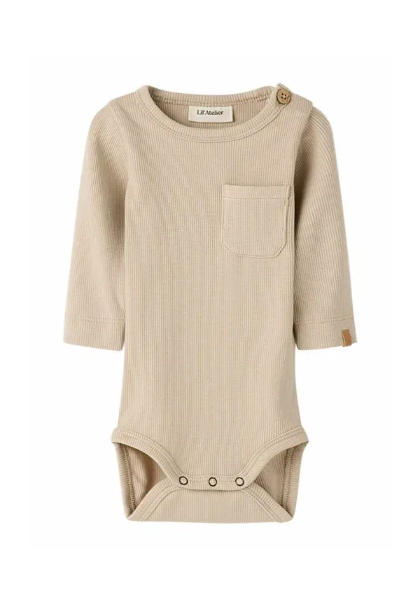 Комбинезон с длинным рукавом Lil' Atelier, оксфорд тан