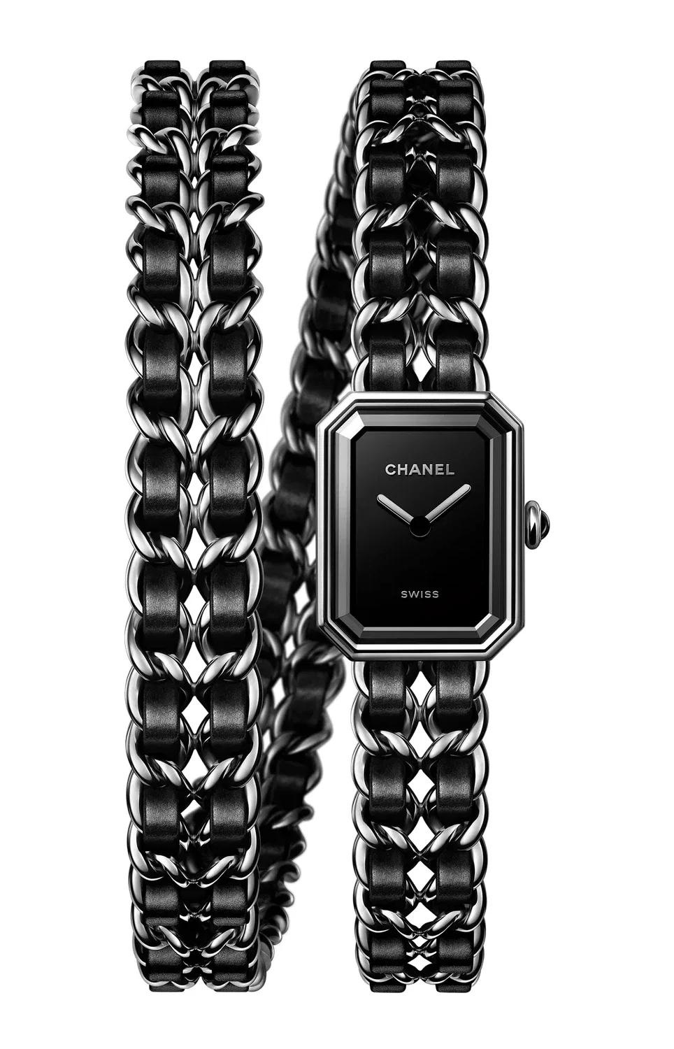 Première культовая цепочка с двойным оборотом - H10446 CHANEL, черный