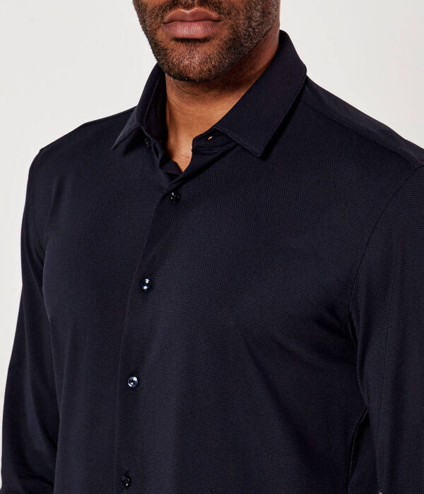 Рубашка p-hank-s-kent-c1-222 Slim fit Boss, синий — фото 4