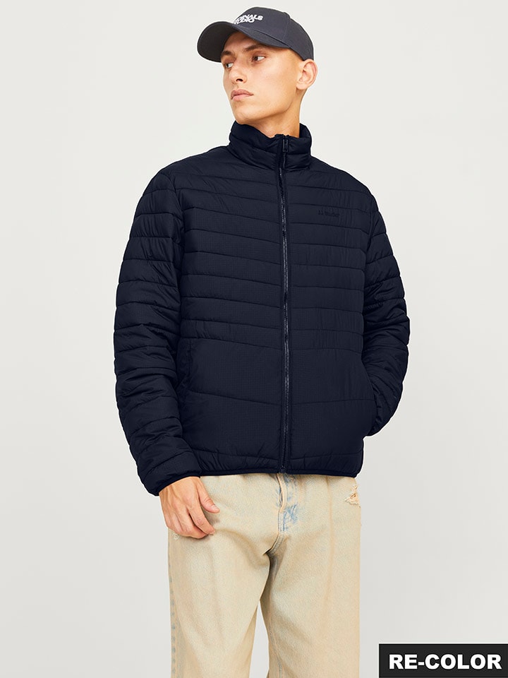 

Jack & Jones Стеганая куртка темно-синего цвета