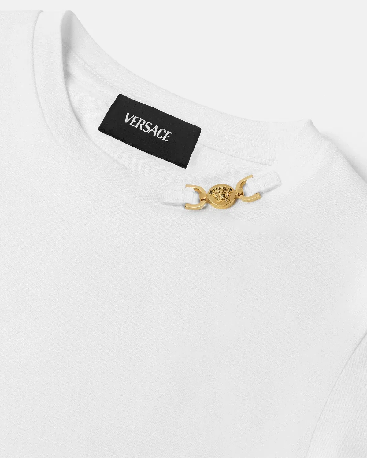 Детская футболка из хлопкового трикотажа Versace, белый — фото 4