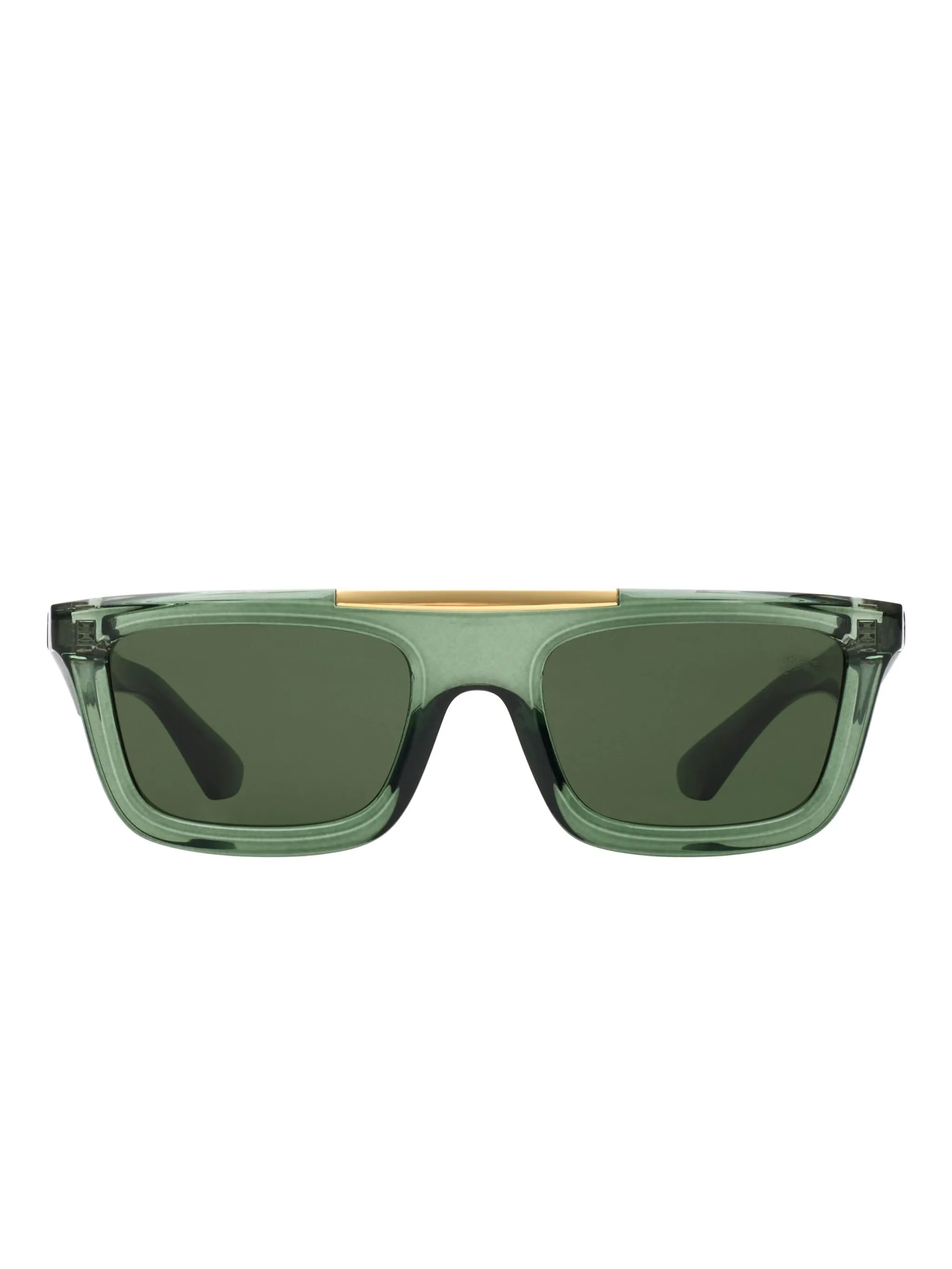 

Солнцезащитные очки в прямоугольной оправе Burberry Eyewear, зеленый