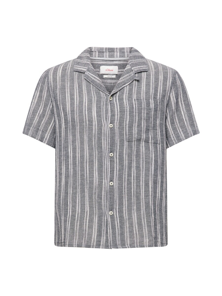 

Рубашка s.Oliver Comfort fit Button Up, цвет Light grey/mottled grey