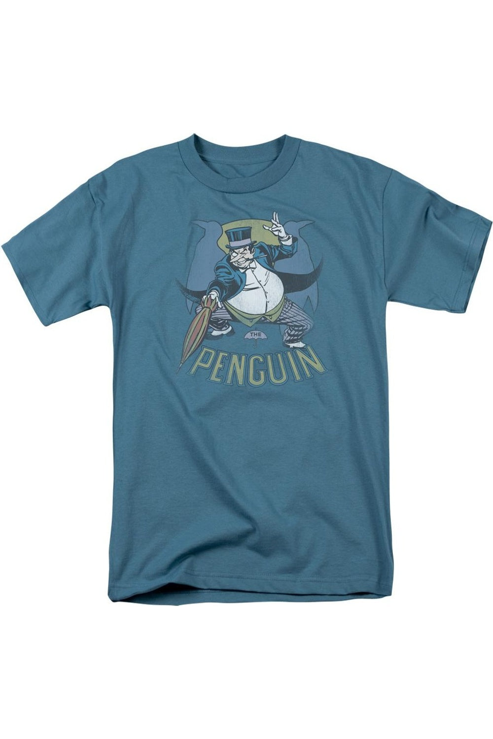 

Футболка с коротким рукавом для взрослых DC Comics The Penguin Gildan, цвет slate