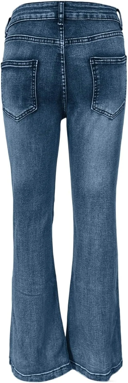 Женские расклешенные джинсы Y2k 90s Bootcut Mid-Low Rise Vintage Stretch — фото 4