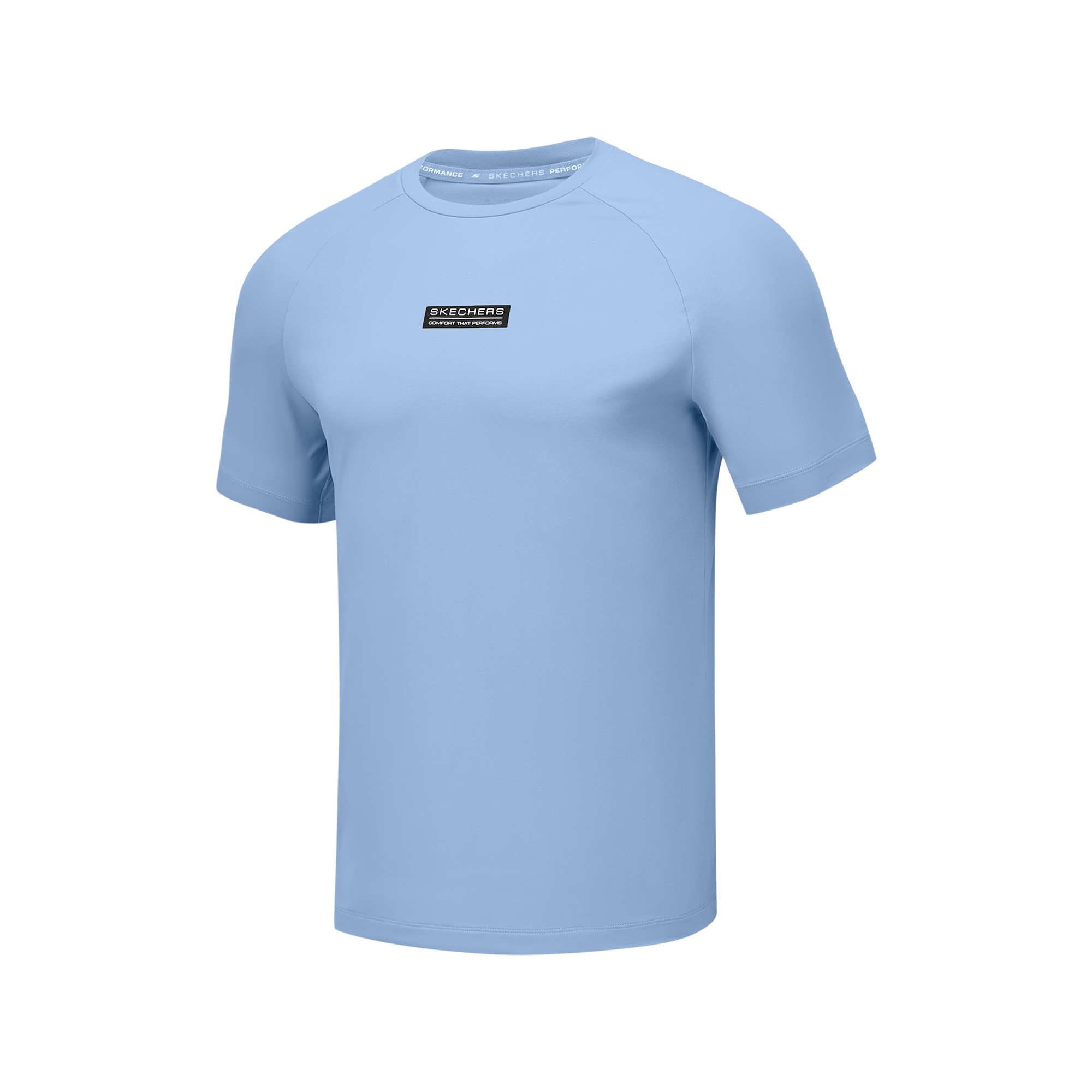 

Skechers Футболка GODRI мужская пастельно-голубая, Синий, Skechers Футболка GODRI мужская пастельно-голубая