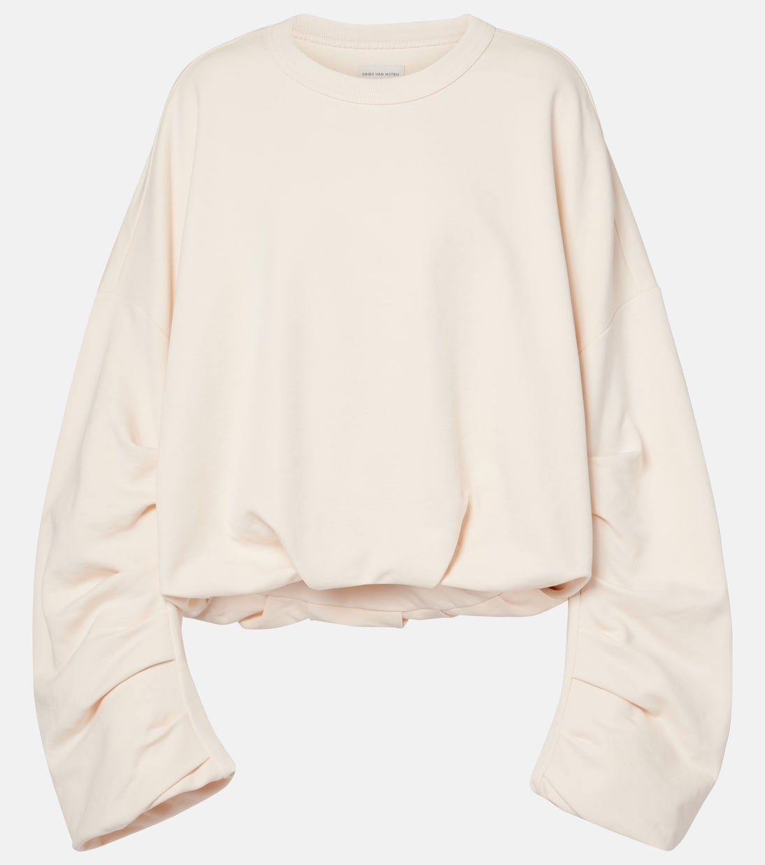 

Хлопковая толстовка Dries Van Noten, экрю
