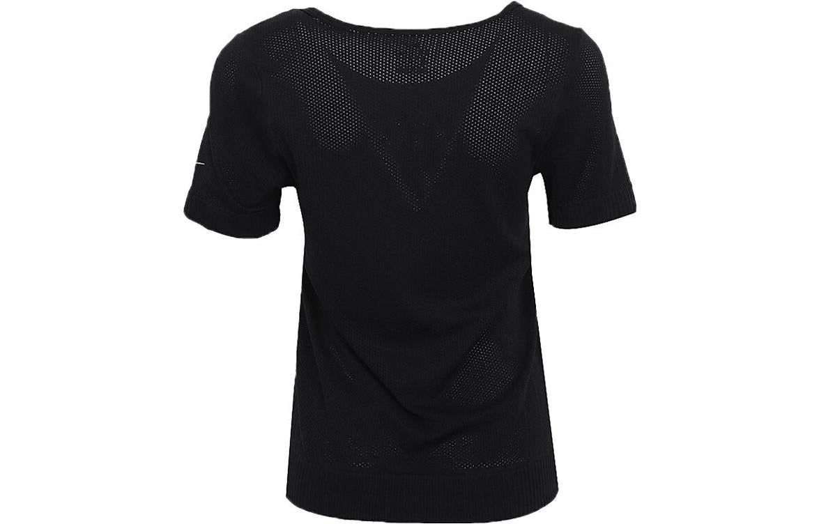 Футболка (WMNS) Nike Athleisure Casual Sports Breathable Short Sleeve Black T-Shirt — фото 2