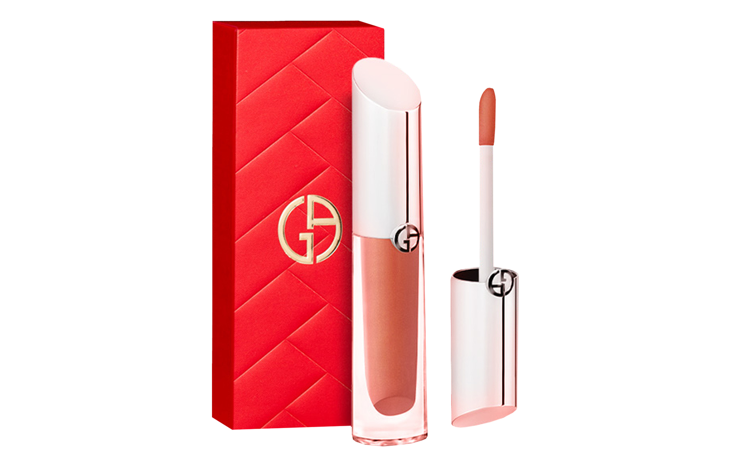 

GIORGIO ARMANI AMANI Valentine's Day Limited Edition серебряный тюбик блеск для губ глянцевый увлажняющий 3.5мл