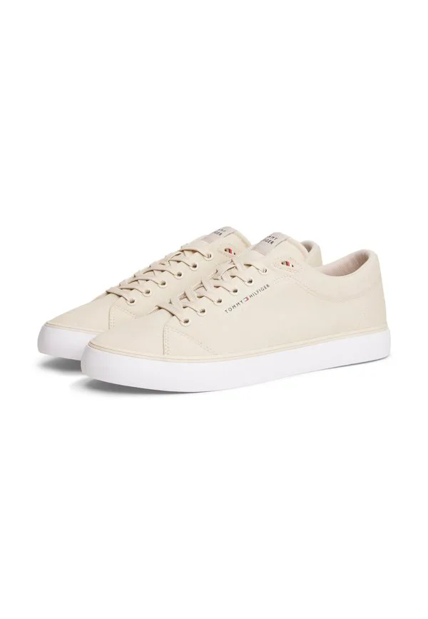 Кроссовки с логотипом на холсте Tommy Hilfiger, Classic Beige — фото 2