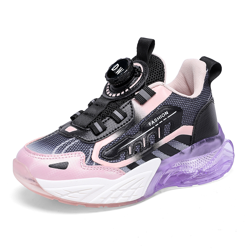 

Кроссовки для бега с низким верхом, противоскользящие, с амортизацией, устойчивые к истиранию и ударам, детские D&W, розовый