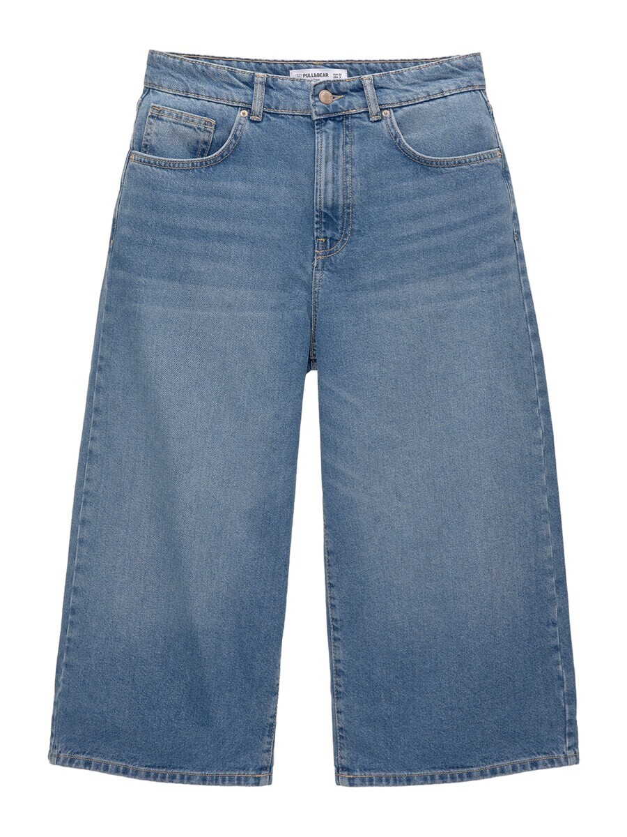 

Джинсовые шорты Pull&Bear Loose fit Jeans, синий деним