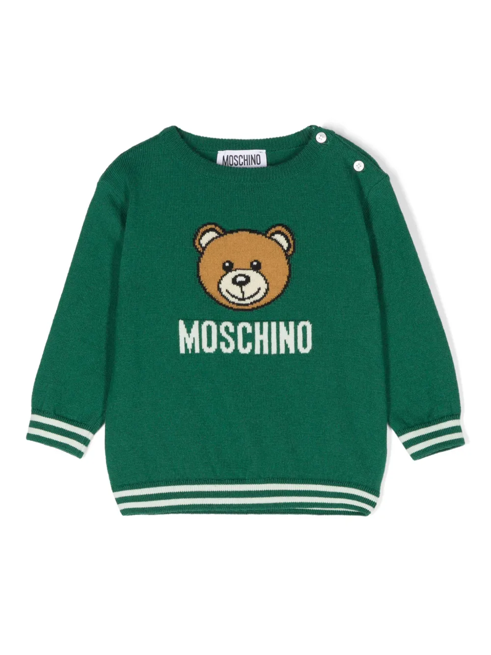 

Джемпер Teddy Bear Moschino Kids, зеленый