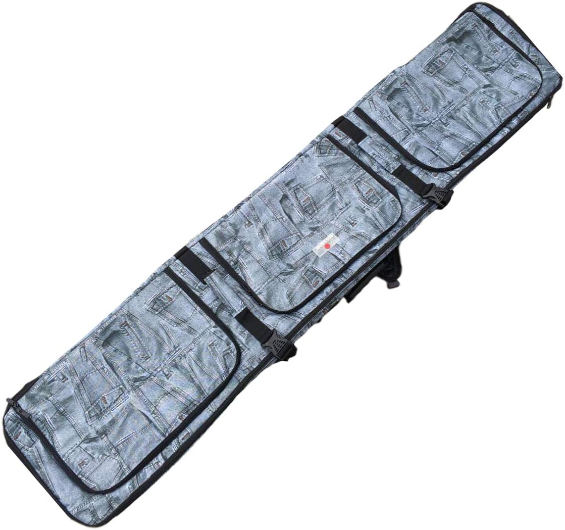 

Сумка для сноуборда UNISTRENGH для авиаперелетов - мягкая сумка для сноуборда - водонепроницаемая, полностью мягкая дорожная сумка для сноуборда для авиаперелетов - сноуборды до 165 см, With Wheel, Серый, Сумка для сноуборда UNISTRENGH для авиаперелетов -