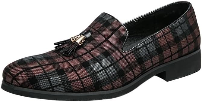 

Мужские классические лоферы, мокасины без шнурков, нескользящие и износостойкие, для повседневной носки, вечеринок, вождения, деловых встреч Zestrelax, красный