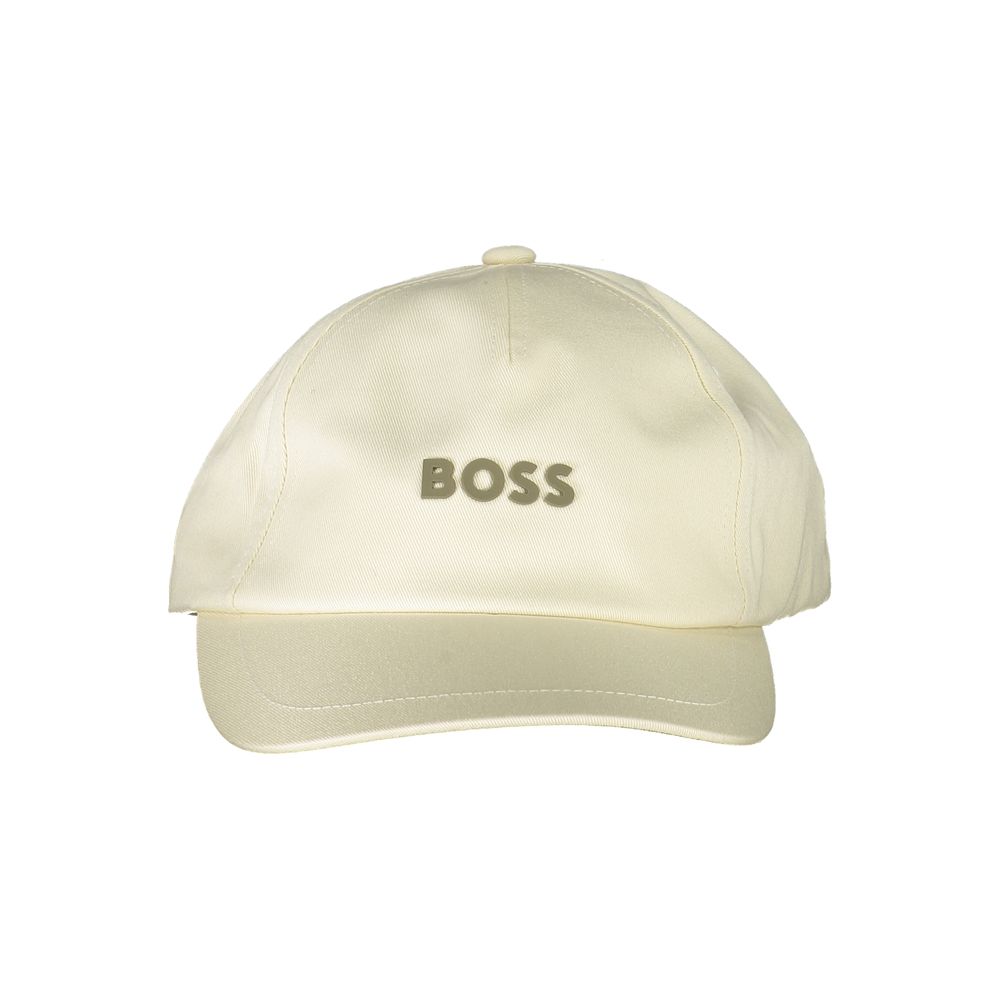 

Бежевая хлопковая мужская кепка Hugo Boss
