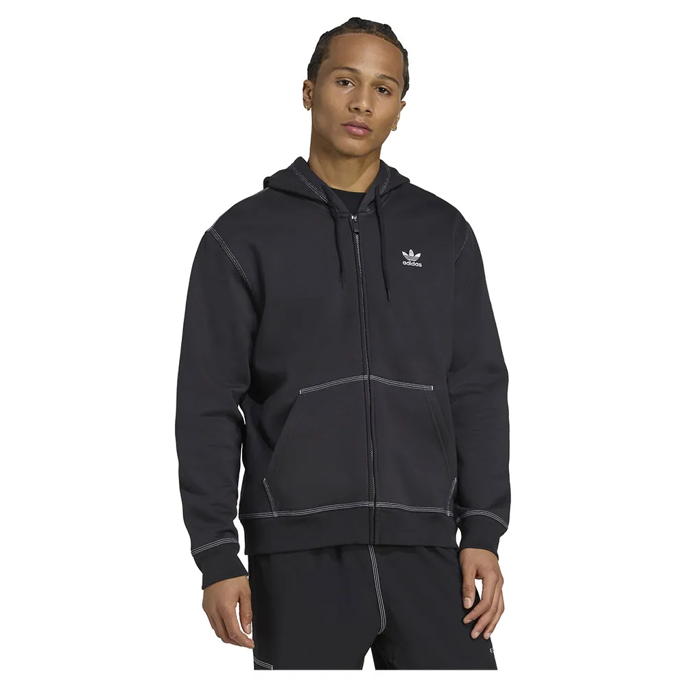

Толстовка adidas Originals Essentials Trefoil full zip, черный